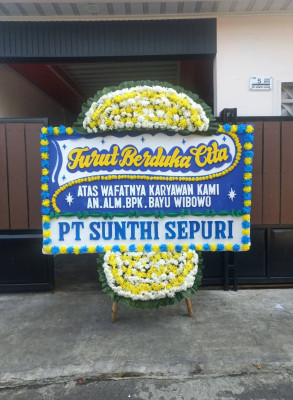 Papan Bunga Duka di Jawa Kanan