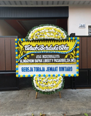 Papan Bunga Duka di Jawa Kanan
